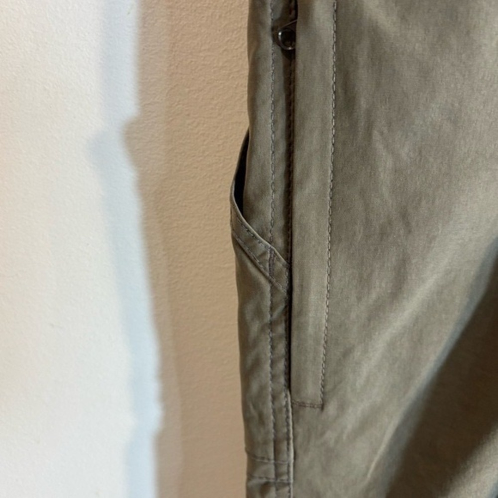 Olive Green Men's Stretch Outdoor Pants - Picture 5 of 7